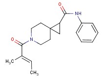 6-[(2E)-2-methyl-2-butenoyl]-N-phenyl-6-azaspiro[2.5]octane-1-carboxamide