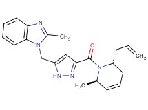 1-[(3-{[(2R*,6R*)-2-allyl-6-methyl-3,6-dihydro-1(2H)-pyridinyl]carbonyl}-1H-pyrazol-5-yl)methyl]-2-methyl-1H-benzimidazole