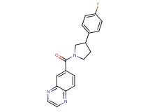 6-{[3-(4-fluorophenyl)-1-pyrrolidinyl]carbonyl}quinoxaline