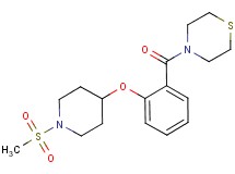 4-(2-{[1-(methylsulfonyl)piperidin-4-yl]oxy}benzoyl)thiomorpholine