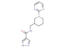 N-[(1-pyrimidin-2-ylpiperidin-3-yl)methyl]-1H-pyrazole-4-carboxamide