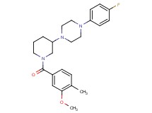 1-(4-fluorophenyl)-4-[1-(3-methoxy-4-methylbenzoyl)-3-piperidinyl]piperazine