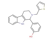 3-[2-(2-thienylmethyl)-2,3,4,9-tetrahydro-1H-beta-carbolin-1-yl]phenol