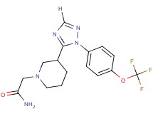 2-(3-{1-[4-(trifluoromethoxy)phenyl]-1H-1,2,4-triazol-5-yl}piperidin-1-yl)acetamide