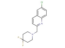 6-chloro-2-[(4,4-difluoropiperidin-1-yl)methyl]quinoline