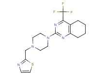2-[4-(1,3-thiazol-2-ylmethyl)piperazin-1-yl]-4-(trifluoromethyl)-5,6,7,8-tetrahydroquinazoline