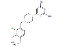 6-[4-(2-chloro-3,4-dimethoxybenzyl)piperazin-1-yl]pyrimidine-2,4-diamine