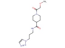 1-(methoxyacetyl)-N-[3-(1H-1,2,3-triazol-1-yl)propyl]-4-piperidinecarboxamide