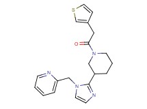 2-({2-[1-(3-thienylacetyl)-3-piperidinyl]-1H-imidazol-1-yl}methyl)pyridine