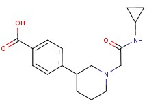 4-{1-[2-(cyclopropylamino)-2-oxoethyl]piperidin-3-yl}benzoic acid