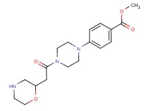 methyl 4-[4-(2-morpholinylacetyl)-1-piperazinyl]benzoate hydrochloride