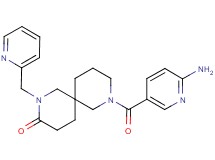 8-[(6-amino-3-pyridinyl)carbonyl]-2-(2-pyridinylmethyl)-2,8-diazaspiro[5.5]undecan-3-one