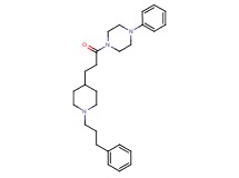 1-phenyl-4-{3-[1-(3-phenylpropyl)-4-piperidinyl]propanoyl}piperazine