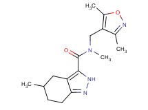 N-[(3,5-dimethylisoxazol-4-yl)methyl]-N,5-dimethyl-4,5,6,7-tetrahydro-2H-indazole-3-carboxamide