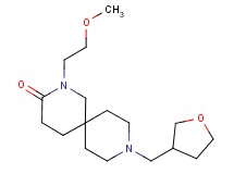 2-(2-methoxyethyl)-9-(tetrahydro-3-furanylmethyl)-2,9-diazaspiro[5.5]undecan-3-one