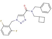 N-benzyl-N-(cyclobutylmethyl)-1-(2,6-difluorobenzyl)-1H-1,2,3-triazole-4-carboxamide