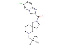 2-[(6-chloroimidazo[1,2-a]pyridin-2-yl)carbonyl]-7-(2,2-dimethylpropyl)-2,7-diazaspiro[4.5]decane