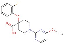 4-(2-fluorophenoxy)-1-(4-methoxypyrimidin-2-yl)piperidine-4-carboxylic acid