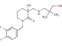 1-(3,4-difluorobenzyl)-3-hydroxy-3-{[(3-hydroxy-2,2-dimethylpropyl)amino]methyl}piperidin-2-one