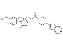 5-{3-[4-(1,3-benzoxazol-2-yl)-1-piperidinyl]-3-oxopropyl}-5-(3-methoxybenzyl)-2-pyrrolidinone