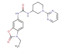 N-(3-ethyl-2-oxo-2,3-dihydro-1,3-benzoxazol-6-yl)-N'-(1-pyrimidin-2-ylpiperidin-3-yl)urea