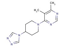 4,5-dimethyl-6-[4-(4H-1,2,4-triazol-4-yl)piperidin-1-yl]pyrimidine