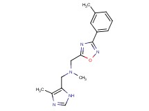 N-methyl-1-(4-methyl-1H-imidazol-5-yl)-N-{[3-(3-methylphenyl)-1,2,4-oxadiazol-5-yl]methyl}methanamine