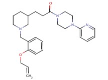 1-(3-{1-[2-(allyloxy)benzyl]-3-piperidinyl}propanoyl)-4-(2-pyridinyl)piperazine