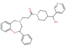 {1-[3-(2-phenyl-2,3-dihydro-1,4-benzoxazepin-4(5H)-yl)propanoyl]-4-piperidinyl}(3-pyridinyl)methanol