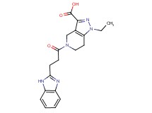 5-[3-(1H-benzimidazol-2-yl)propanoyl]-1-ethyl-4,5,6,7-tetrahydro-1H-pyrazolo[4,3-c]pyridine-3-carboxylic acid