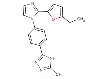 3-{4-[2-(5-ethyl-2-furyl)-1H-imidazol-1-yl]phenyl}-5-methyl-4H-1,2,4-triazole