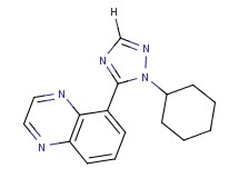 5-(1-cyclohexyl-1H-1,2,4-triazol-5-yl)quinoxaline