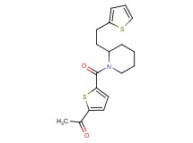1-[5-({2-[2-(2-thienyl)ethyl]-1-piperidinyl}carbonyl)-2-thienyl]ethanone