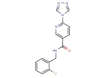 N-(2-fluorobenzyl)-6-(4H-1,2,4-triazol-4-yl)nicotinamide