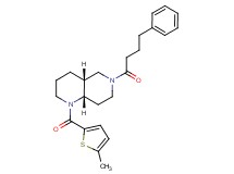 (4aR*,8aS*)-1-[(5-methyl-2-thienyl)carbonyl]-6-(4-phenylbutanoyl)decahydro-1,6-naphthyridine