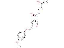 N-(3-hydroxybutyl)-2-[(4-methoxyphenoxy)methyl]-1,3-oxazole-4-carboxamide