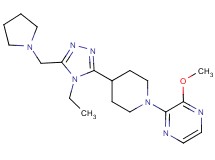 2-{4-[4-ethyl-5-(pyrrolidin-1-ylmethyl)-4H-1,2,4-triazol-3-yl]piperidin-1-yl}-3-methoxypyrazine