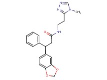 3-(1,3-benzodioxol-5-yl)-N-[2-(4-methyl-4H-1,2,4-triazol-3-yl)ethyl]-3-phenylpropanamide