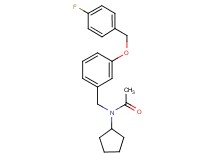 N-cyclopentyl-N-{3-[(4-fluorobenzyl)oxy]benzyl}acetamide