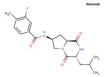3-fluoro-N-[(3R,7S,8aS)-3-isobutyl-1,4-dioxooctahydropyrrolo[1,2-a]pyrazin-7-yl]-4-methylbenzamide