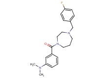 (3-{[4-(4-fluorobenzyl)-1,4-diazepan-1-yl]carbonyl}phenyl)dimethylamine