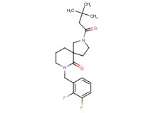7-(2,3-difluorobenzyl)-2-(3,3-dimethylbutanoyl)-2,7-diazaspiro[4.5]decan-6-one