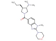 (3S*,4R*)-N,N-dimethyl-1-{[1-methyl-2-(4-morpholinyl)-1H-benzimidazol-5-yl]carbonyl}-4-propyl-3-pyrrolidinamine