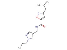 3-isobutyl-N-[(1-propyl-1H-pyrazol-4-yl)methyl]-5-isoxazolecarboxamide