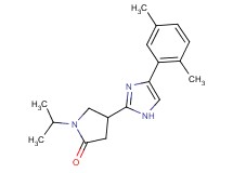 4-[4-(2,5-dimethylphenyl)-1H-imidazol-2-yl]-1-isopropyl-2-pyrrolidinone trifluoroacetate