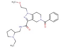 5-benzoyl-N-[(1-ethyl-2-pyrrolidinyl)methyl]-1-(2-methoxyethyl)-4,5,6,7-tetrahydro-1H-pyrazolo[4,3-c]pyridine-3-carboxamide