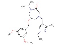 6-[(3,5-dimethoxybenzyl)oxy]-4-[(1-ethyl-3-methyl-1H-pyrazol-4-yl)methyl]-1-isopropyl-1,4-diazepan-2-one