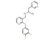 N-{[2-(3,4-difluorophenoxy)pyridin-3-yl]methyl}-1-pyrazin-2-ylpropan-2-amine
