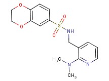 N-{[2-(dimethylamino)-3-pyridinyl]methyl}-2,3-dihydro-1,4-benzodioxine-6-sulfonamide