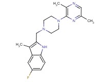 2-{[4-(3,6-dimethylpyrazin-2-yl)piperazin-1-yl]methyl}-5-fluoro-3-methyl-1H-indole
